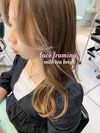 ロング 岡野 静華のヘアスタイル