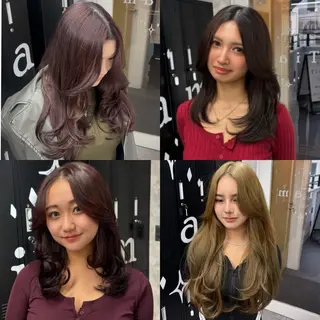 セミロング カラー ギャル/ハイトーン 特化/ルイヤのヘアスタイル