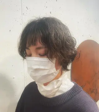 ミディアム パーマ 🌈月1夜モデル募集 📩ください⭐️のヘアスタイル