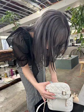 ロング カラー パーマ ヘアアレンジ メンズ 心斎橋美容室 Junのヘアスタイル