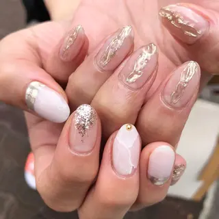 ロング カラー ヘアアレンジ キッズ ネイル マツエク・マツパ 福田 加奈のネイルデザイン