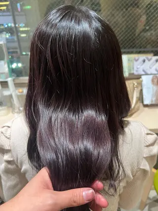 カラー ダン/メンズ/ 顔周り×透明感カラーのヘアスタイル