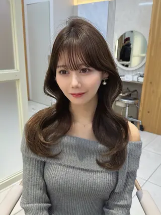 セミロング 顔周り/透明感カラー /レイヤー/TAKUのヘアスタイル