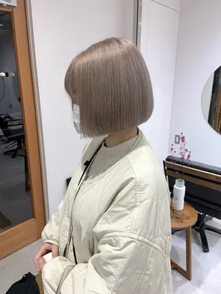 ショート カラー パーマ/ボブ /レイヤー チヒロのヘアスタイル