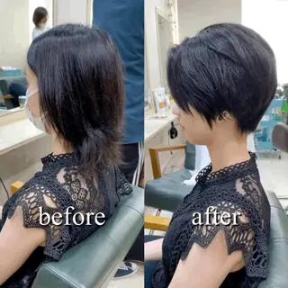 ショート 【全部無料🙇】 おがわようしんのヘアスタイル