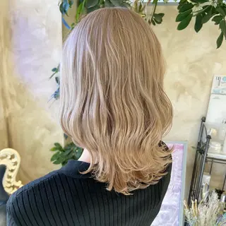 セミロング カラー ENIEN MAKE'S 立川所属・綾/ベージュカラー /パーマ🩰のヘアスタイル