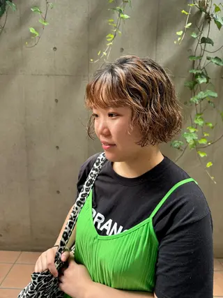 ショート パーマ ボブ/ショート 吉田竣のヘアスタイル