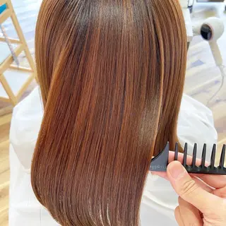 セミロング 岐阜茜部/髪質改善 平田ヒデカズのヘアスタイル