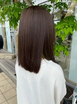 カラー ブリーチ⏳艶カラー Natsukiのヘアスタイル