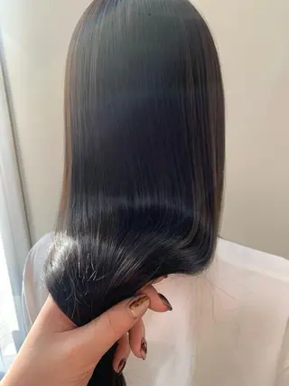 ロング カラー 韓国×巻ける髪質改善 💍maki💍のヘアスタイル