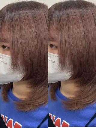 ミディアム ブリーチ無しカラー✨ 美鈴のヘアスタイル