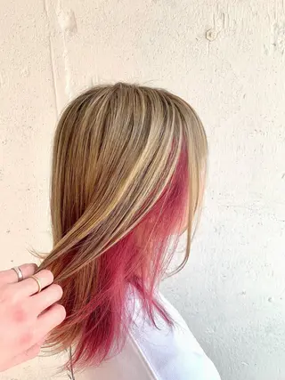 ミディアム カラー 💛丁寧さNo.🥇 🧸片山智裕💛のヘアスタイル