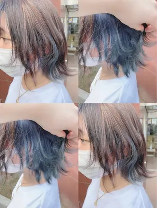 ショート カラー パーマ ヘアアレンジ メンズ 🔥メンズパーマ特 化🔥渡辺一翔🔥のヘアスタイル