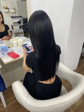 ロング カラー GLOSS 心斎橋 山上のヘアスタイル