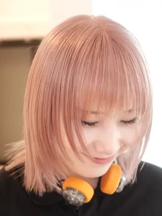 ミディアム カラー ヘアアレンジ 🦠デザインカラー/ 魚瀬あおい🦠のヘアスタイル