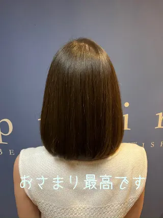 セミロング カラー 髪質改善 pulirのヘアスタイル