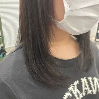 セミロング ピンクカラー🎀 米津 美佑のヘアスタイル
