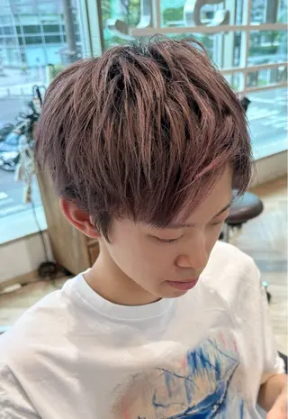 メンズ メンズ特化/フェザー /パーマ/伊勢元のヘアスタイル