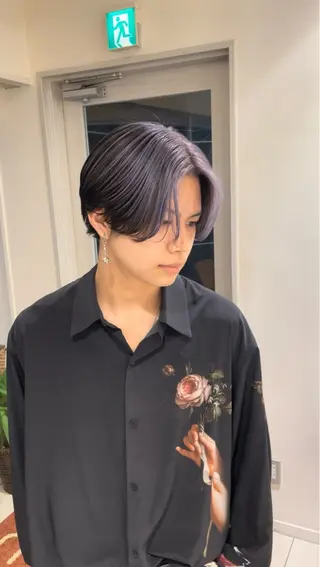 ミディアム カラー メンズ メンズバレイヤージュ 🔥メンズカット🔥のヘアスタイル