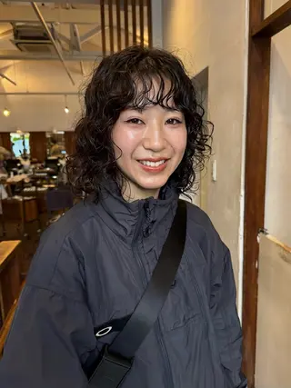 ミディアム パーマ MOK大阪梅田店 Asahiのヘアスタイル
