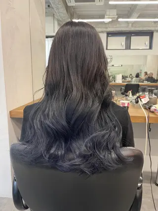 セミロング 難波 茜のヘアスタイル