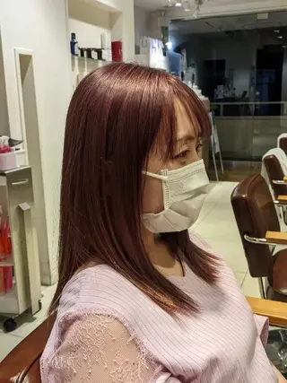 カラー ミディアム ZU-LU生田店所属・橋本 健聖のヘアスタイル