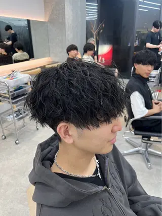 パーマ メンズ メンズ/シャドウ/ 波巻き/kyogoのヘアスタイル