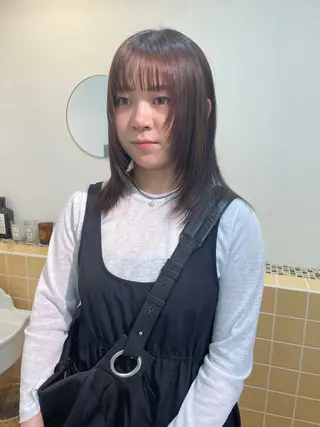 ミディアム sakura🌸 レイヤー/韓国ヘアのヘアスタイル