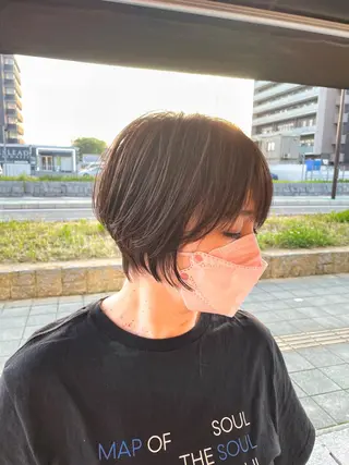 ショート カラー 似合わせスタイル 岡田勇哉のヘアスタイル