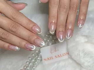 ネイル ユリ🎀長さだし/ パラジェル/持ち込みのネイルデザイン