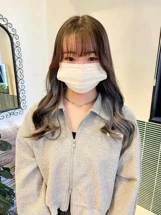セミロング カラー 🩷ハイトーン透明感 レイヤー🩷ユリカのヘアスタイル