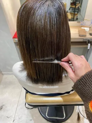 セミロング ⭐️⭐️縮毛矯正の スペシャリスト松本✨のヘアスタイル