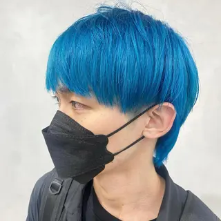 ショート カラー メンズ デザインカラー/パー マ🦖外岡咲希🦖のヘアスタイル