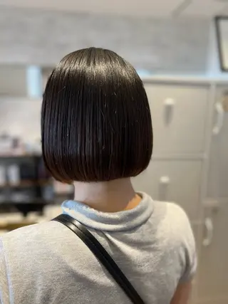 ミディアム カラー つぼい あつきのヘアスタイル