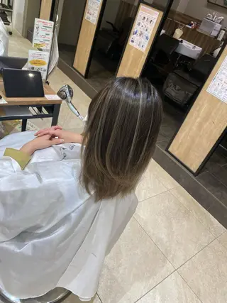 セミロング 星野 慎也のヘアスタイル