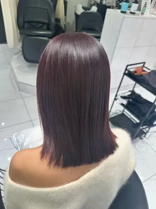 ミディアム 縮毛矯正/似合わせ ヘア/Hitomi☻のヘアスタイル