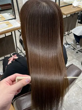 ロング 髪質改善縮毛矯正 指名No.1👑のヘアスタイル