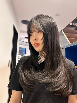 ロング カラー 渋谷🎀透明感カラー レイヤー/mikuのヘアスタイル