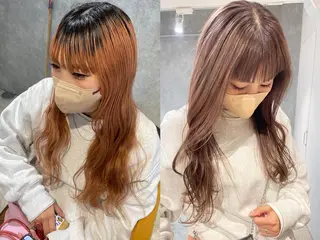 ロング カラー ZOA classic hair所属・東 みのりのヘアスタイル