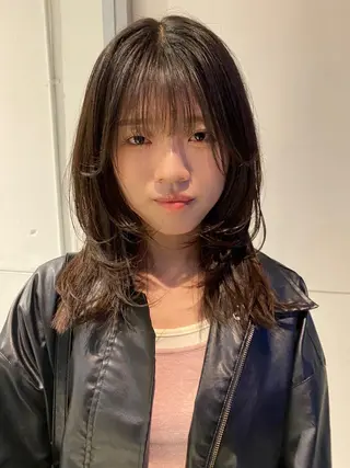 セミロング レイヤーカット/ ダブルカラー/櫻井のヘアスタイル