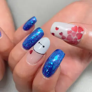 ネイル Rainbow nailsくろちゃんのネイルデザイン