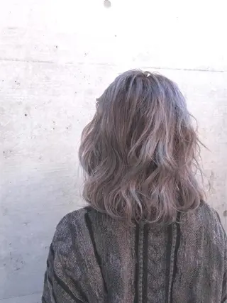 ミディアム カラー 100%髪質改善特化 TRUNSのヘアスタイル