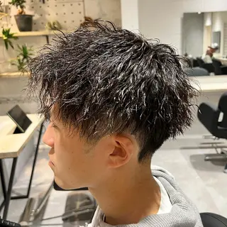 ショート パーマ メンズ 【パーマ満足度No. 1🥇】宮脇 大樹のヘアスタイル