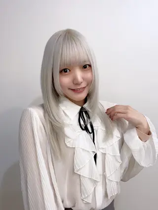 カラー 武田涼レイヤーカット 髪質改善×縮毛矯正のヘアスタイル