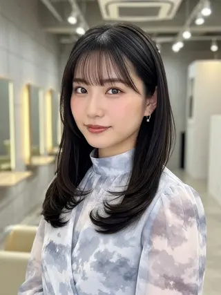 ロング 似合わせボブ✖️ 韓国レイヤー✨小関のヘアスタイル