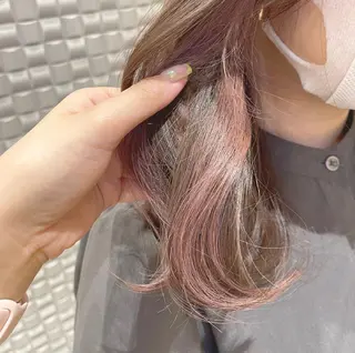 セミロング カラー 束感･似合わせ☽ mizunaのマツエク・マツパデザイン