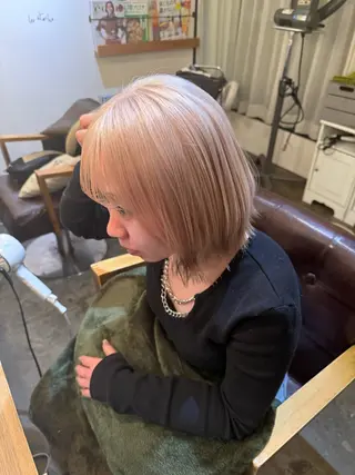 カラー 【透明感カラー】 上村響月のヘアスタイル