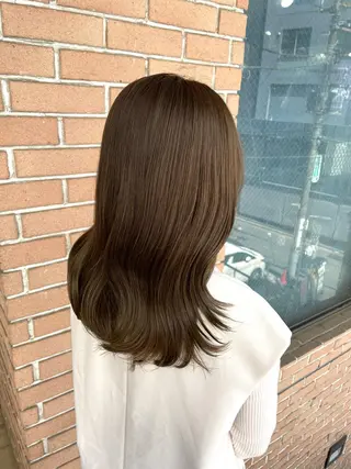 ミディアム カラー ボブヘアカット Rikapi❤️のヘアスタイル