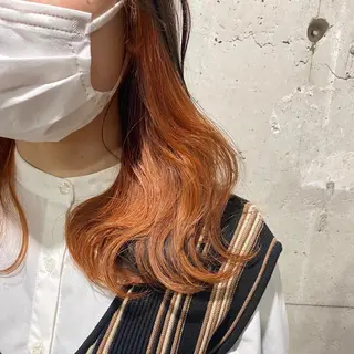 セミロング 寒色＆ブリーチ特化 寒色MiOのヘアスタイル