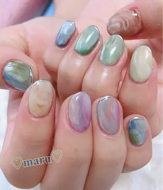 ネイル まるみ ♡のネイルデザイン